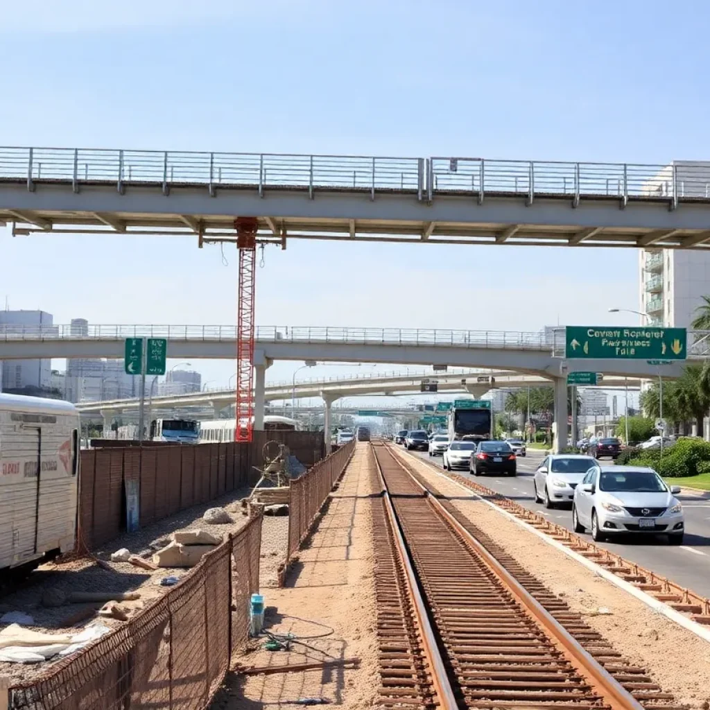 Construction improvements on the Los Angeles G Line bus system