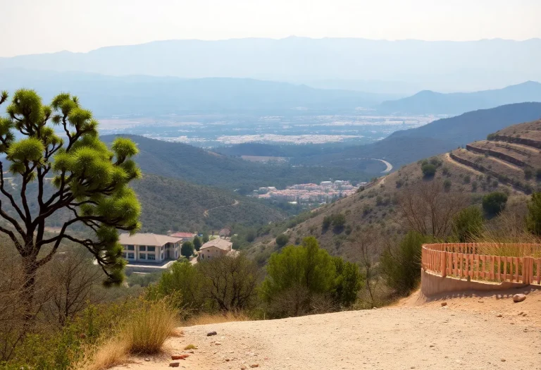 Los Angeles County landscape post-wildfire recovery