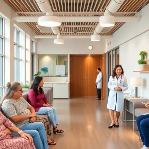 Interior view of the UCLA Walter and Shirley Wang Center for Integrative Digestive Health
