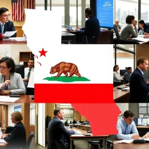 Images depicting challenges faced by California state workers due to budget deficit