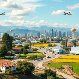 A scenic view of California illustrating its diverse economy.