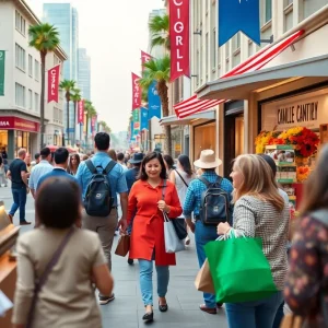 Image illustrating California's economic growth and consumer confidence.