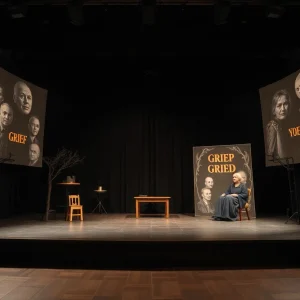 Stage design for Elena Martinez's 'Funeral Show' at Hollywood Fringe Festival