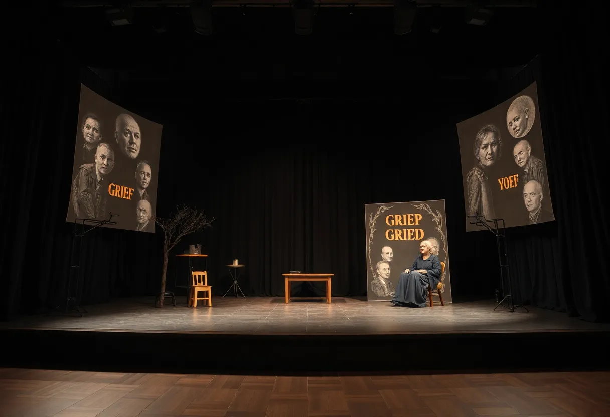 Stage design for Elena Martinez's 'Funeral Show' at Hollywood Fringe Festival