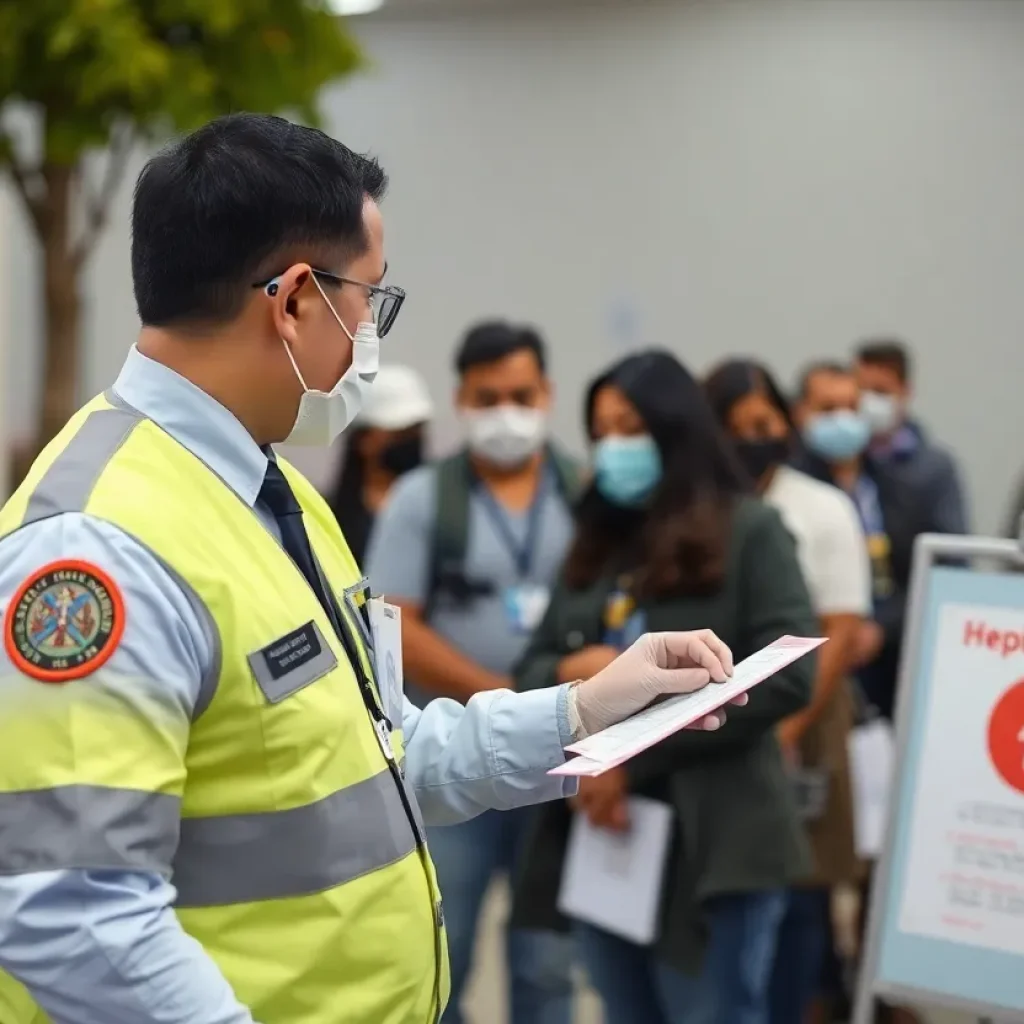 Vaccination clinic for hepatitis A in Los Angeles