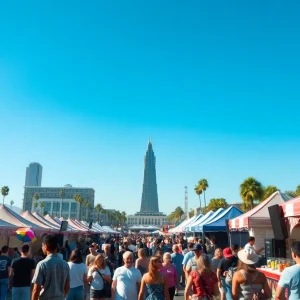 People enjoying various events during Memorial Day weekend in Los Angeles