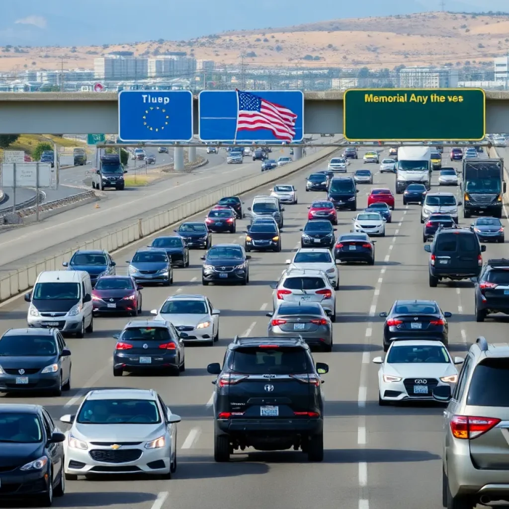 Highway congestion on Memorial Day weekend.