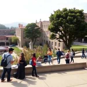 Students collaborating on technology projects at UC Berkeley campus.
