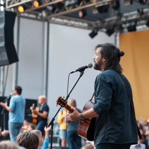 Concert performance at WeHo Pride Arts Festival