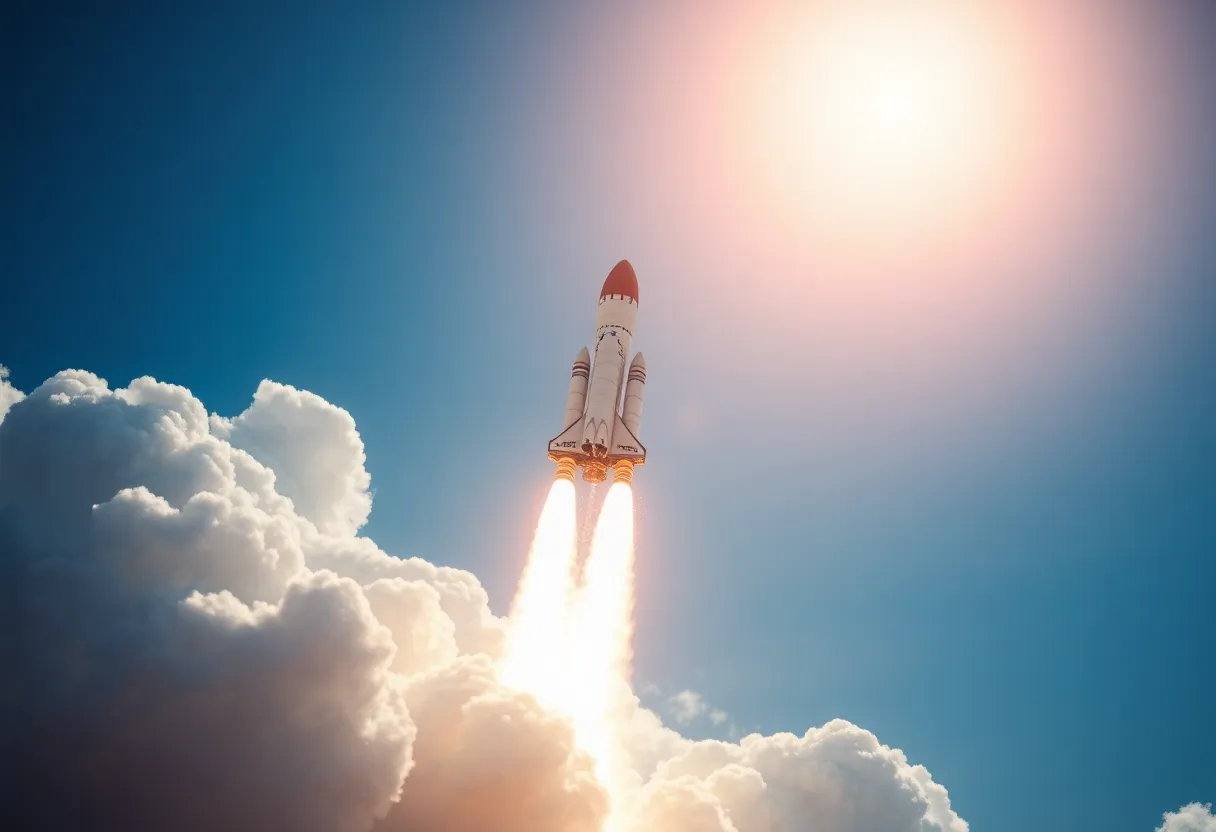 Launch of Blue Origin's New Shepard spacecraft