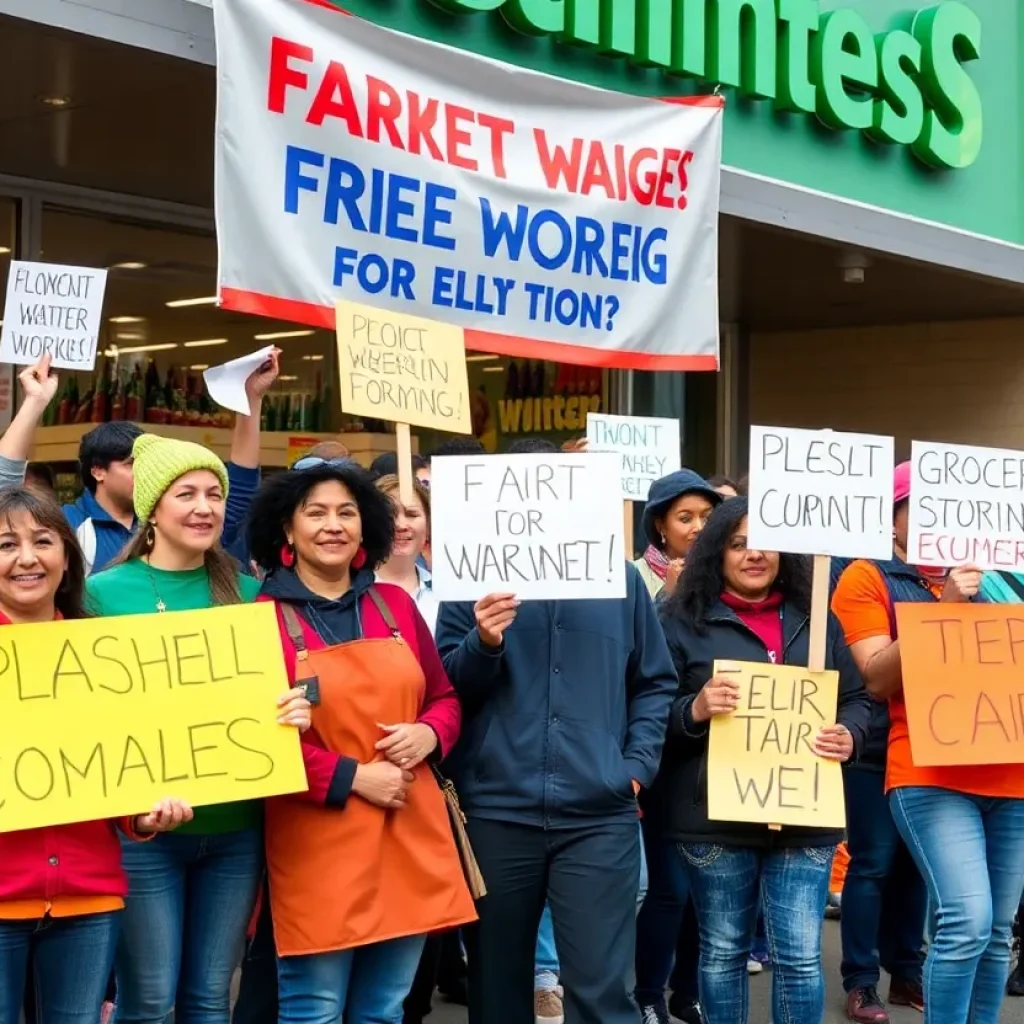 Grocery store workers striking for better conditions in Colorado.