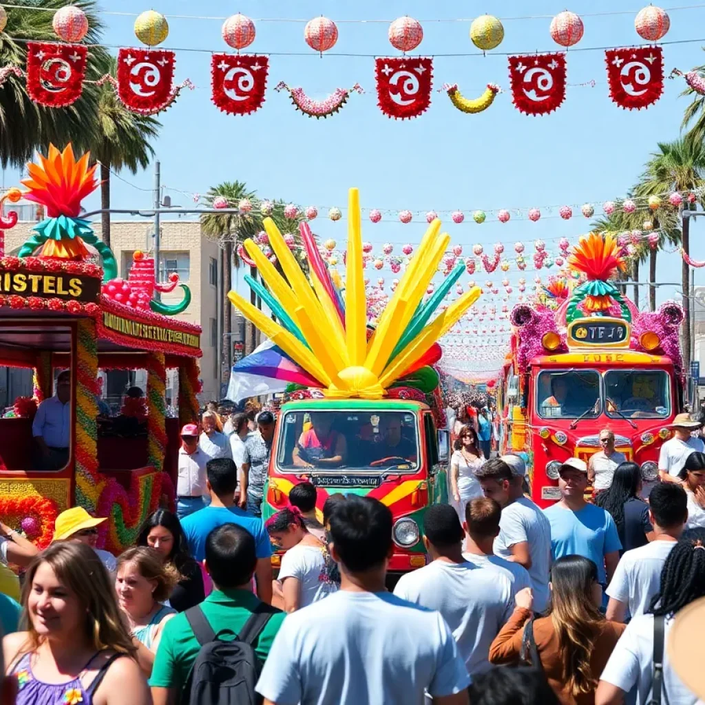 Participants celebrating at the Los Angeles Pride Parade