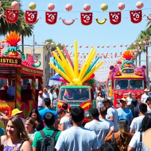 Participants celebrating at the Los Angeles Pride Parade