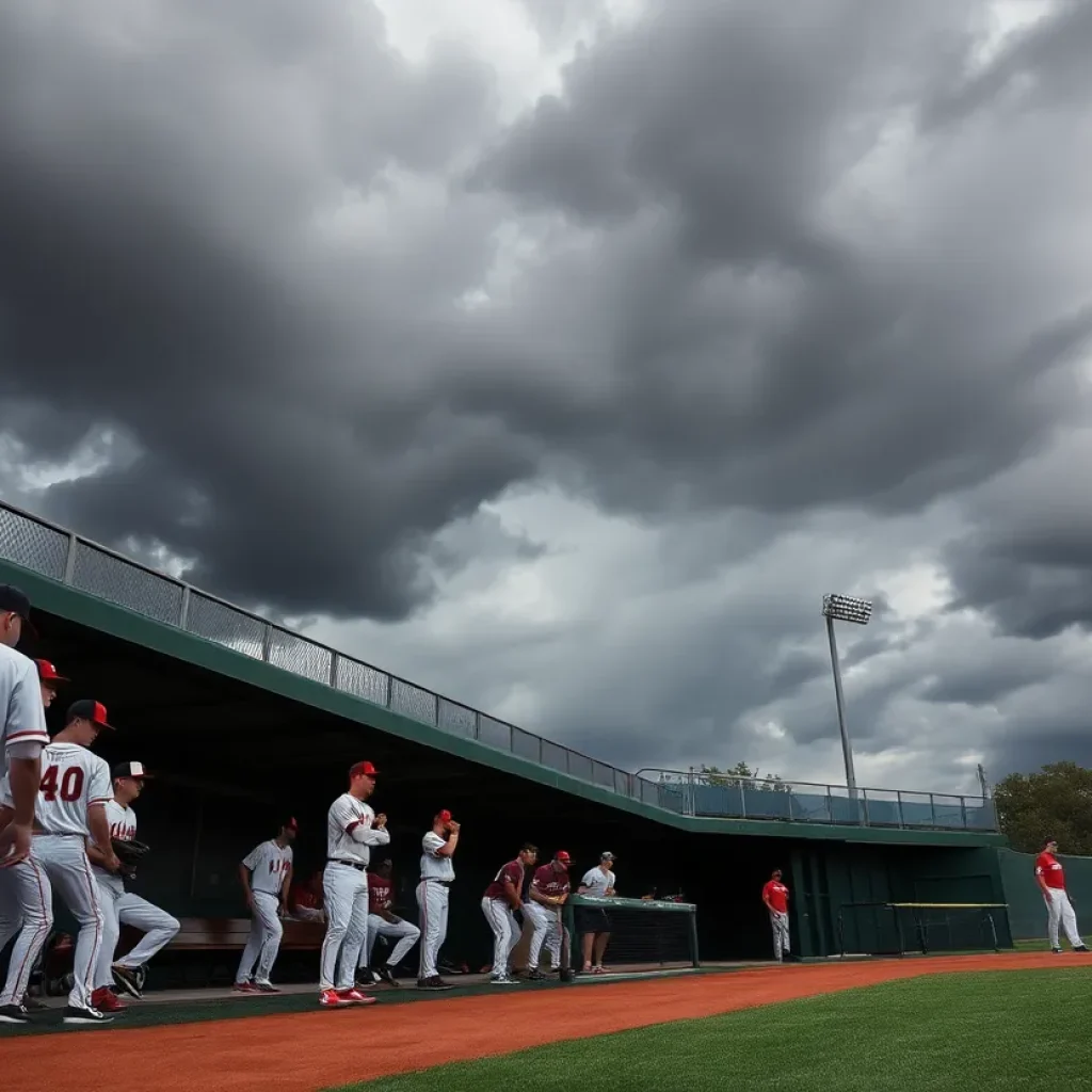 LSU vs UCLA baseball game postponed due to severe weather