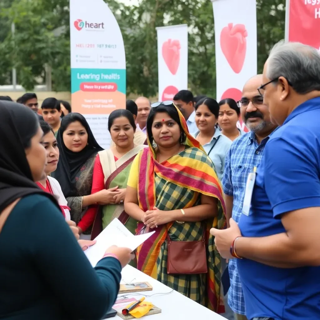 South Asian community health fair focusing on heart health screenings
