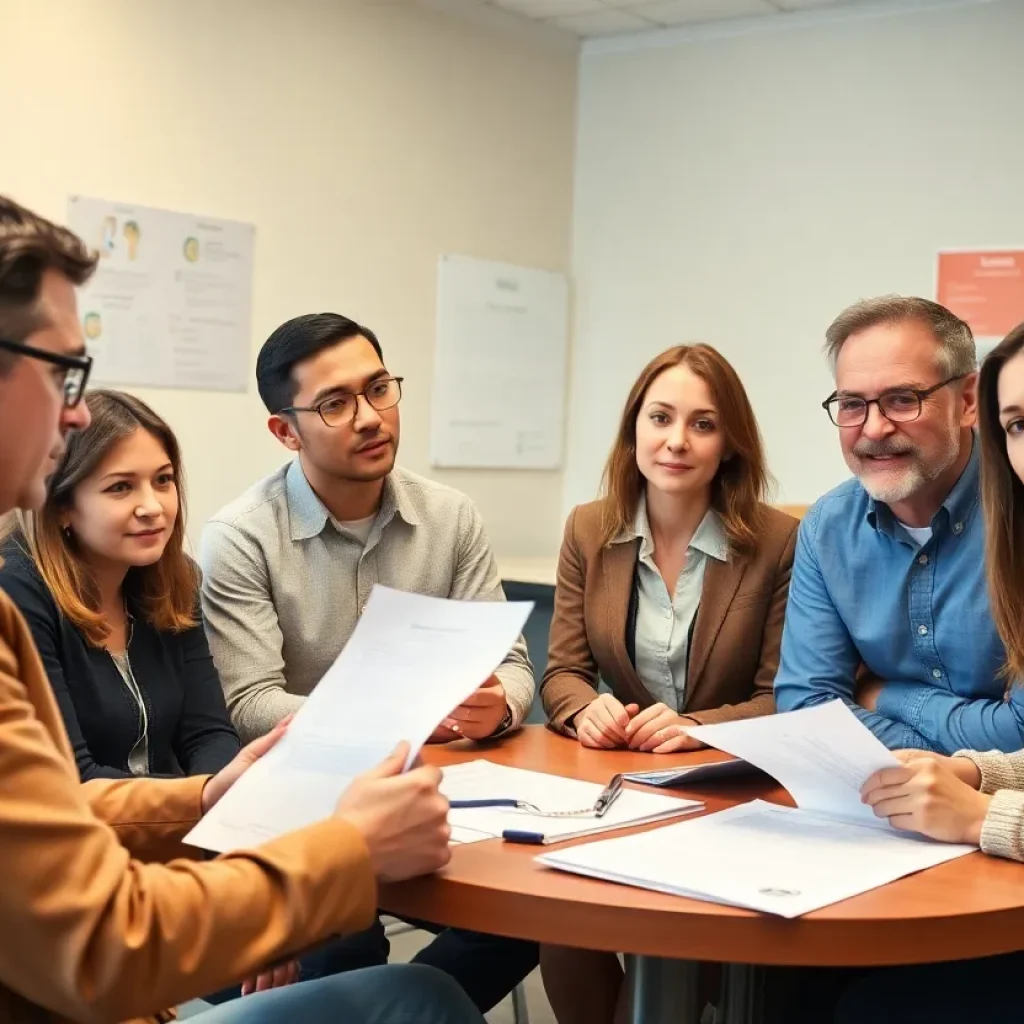 Group discussion on health insurance fraud in California