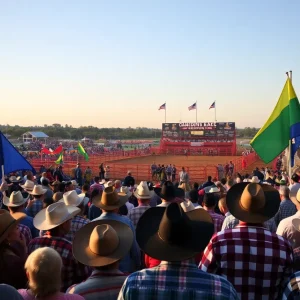 Crowd at California Rodeo Salinas enjoying the event