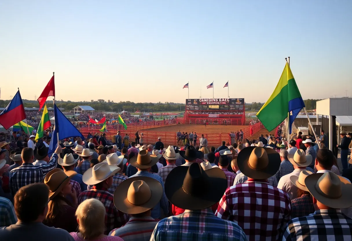 Crowd at California Rodeo Salinas enjoying the event