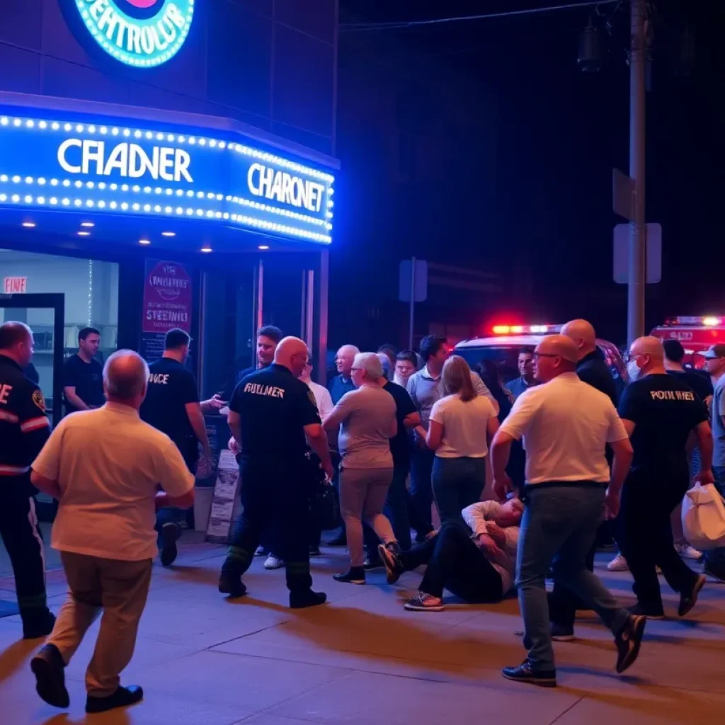 Emergency responders at the scene of a crash outside a nightclub in East Hollywood