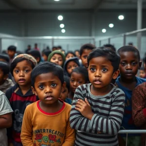 Children in federal custody showing concern