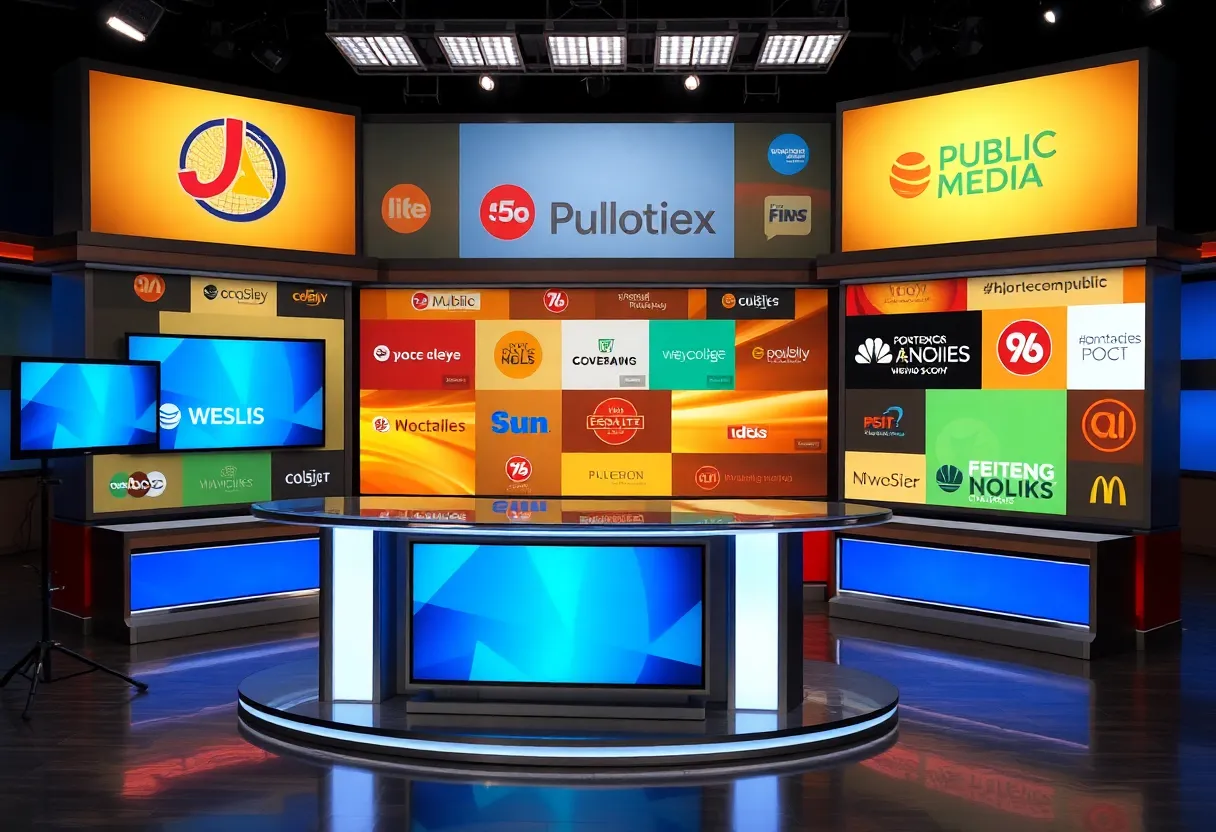 Local news studio affected by public media funding cuts