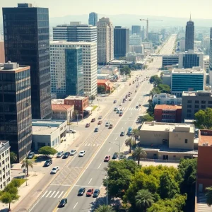Cityscape of Los Angeles highlighting urban challenges