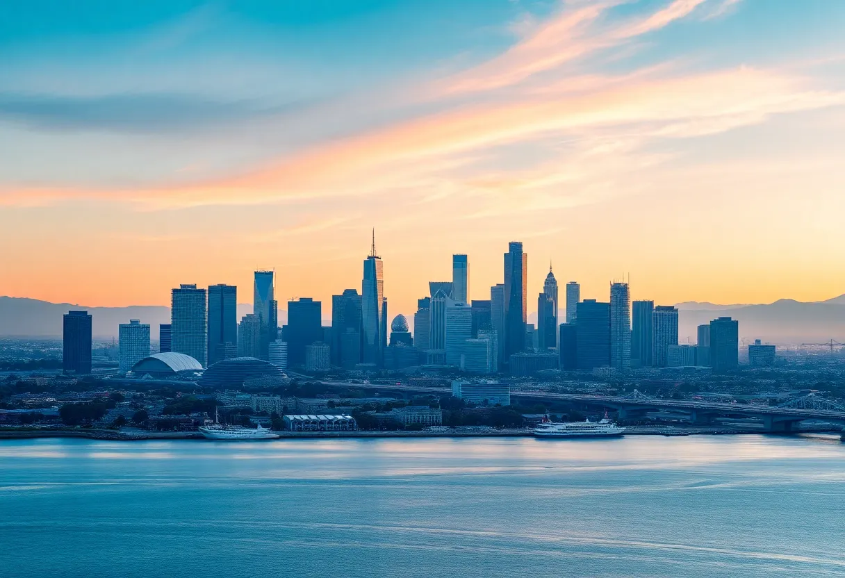 Los Angeles skyline representing venture capital growth in technology and aerospace