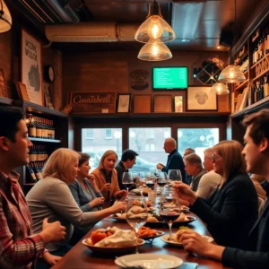Interior view of Melody Wine Bar during its last days of service.