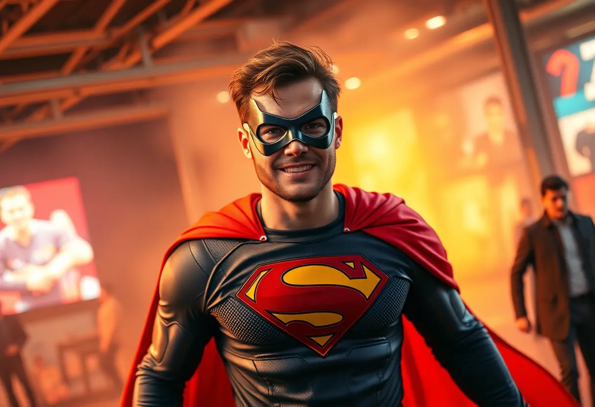 Nathan Fillion portraying Guy Gardner in the DC Universe.