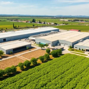 Setton Pistachio processing facility in Zamora, California