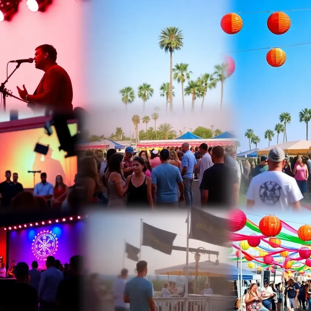 Collage showcasing vibrant Southern California events
