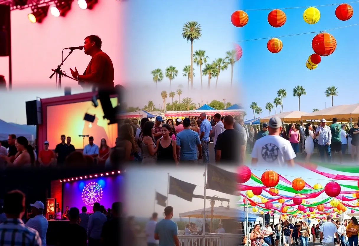 Collage showcasing vibrant Southern California events