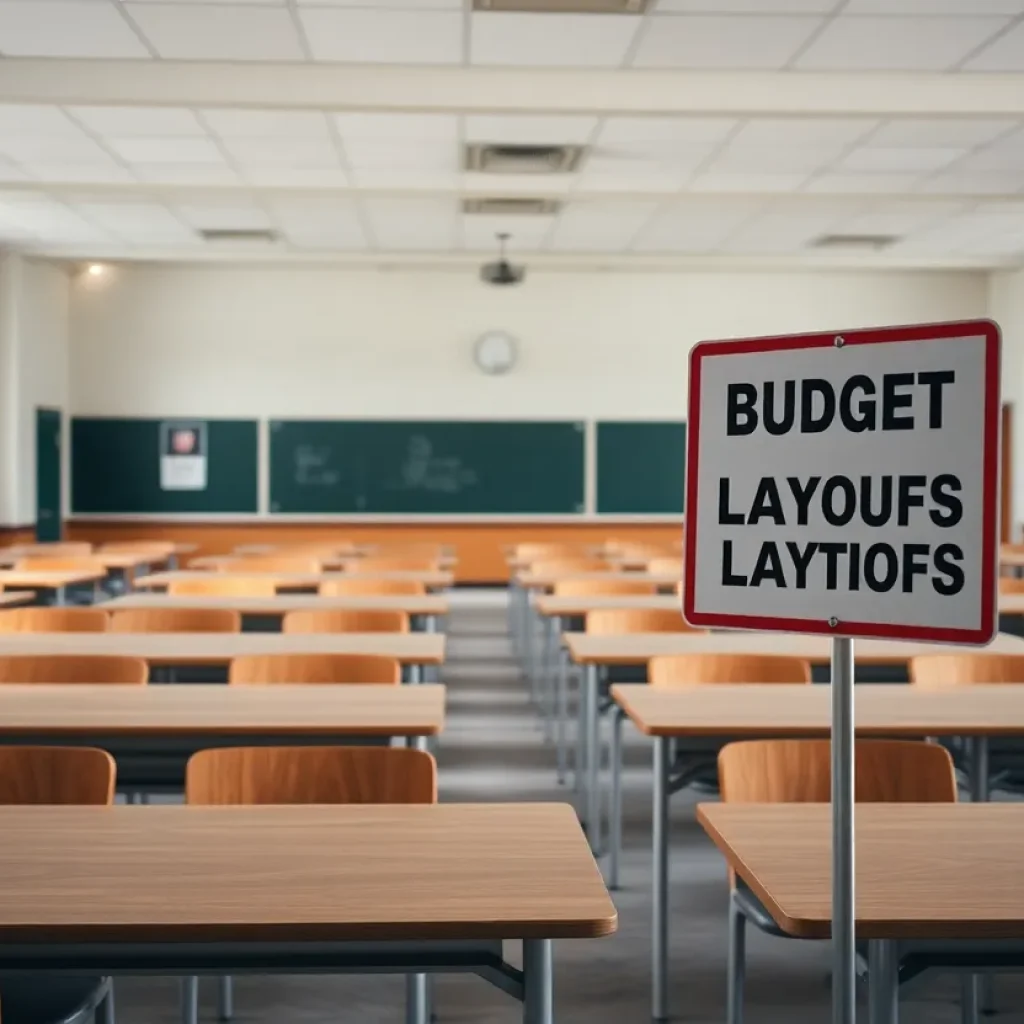 Empty classrooms at UCLA Extension highlighting the recent layoffs