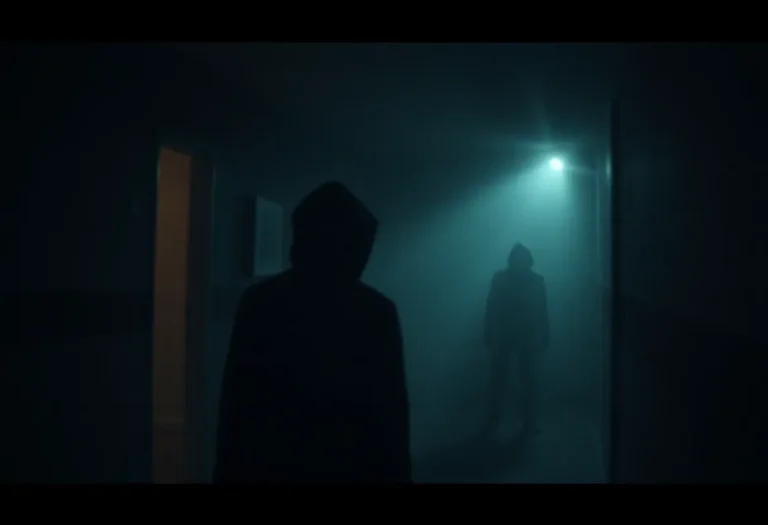 Eerie scene from the horror film 'Weapons' featuring disappearing children theme