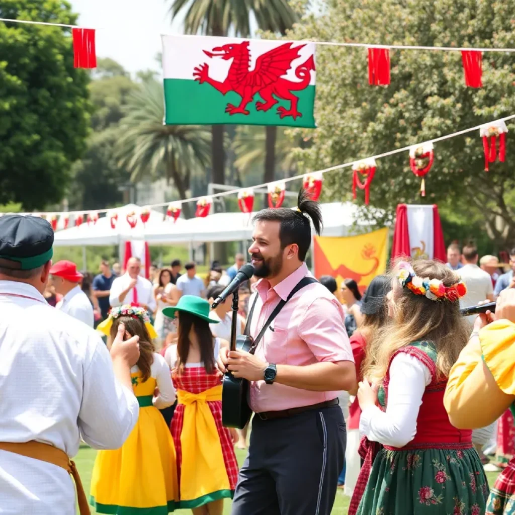 Community festival celebrating Welsh culture in Los Angeles