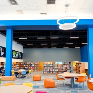 New library and media center at Bancroft Middle School