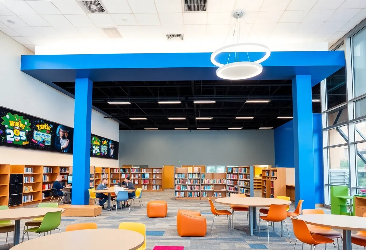 New library and media center at Bancroft Middle School