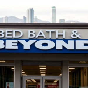 Bed Bath & Beyond store front in California