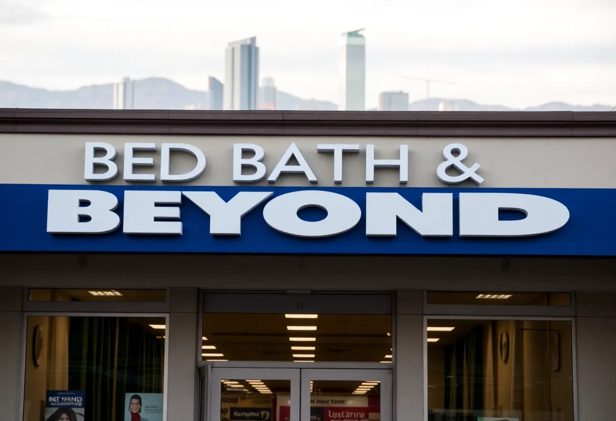 Bed Bath & Beyond store front in California