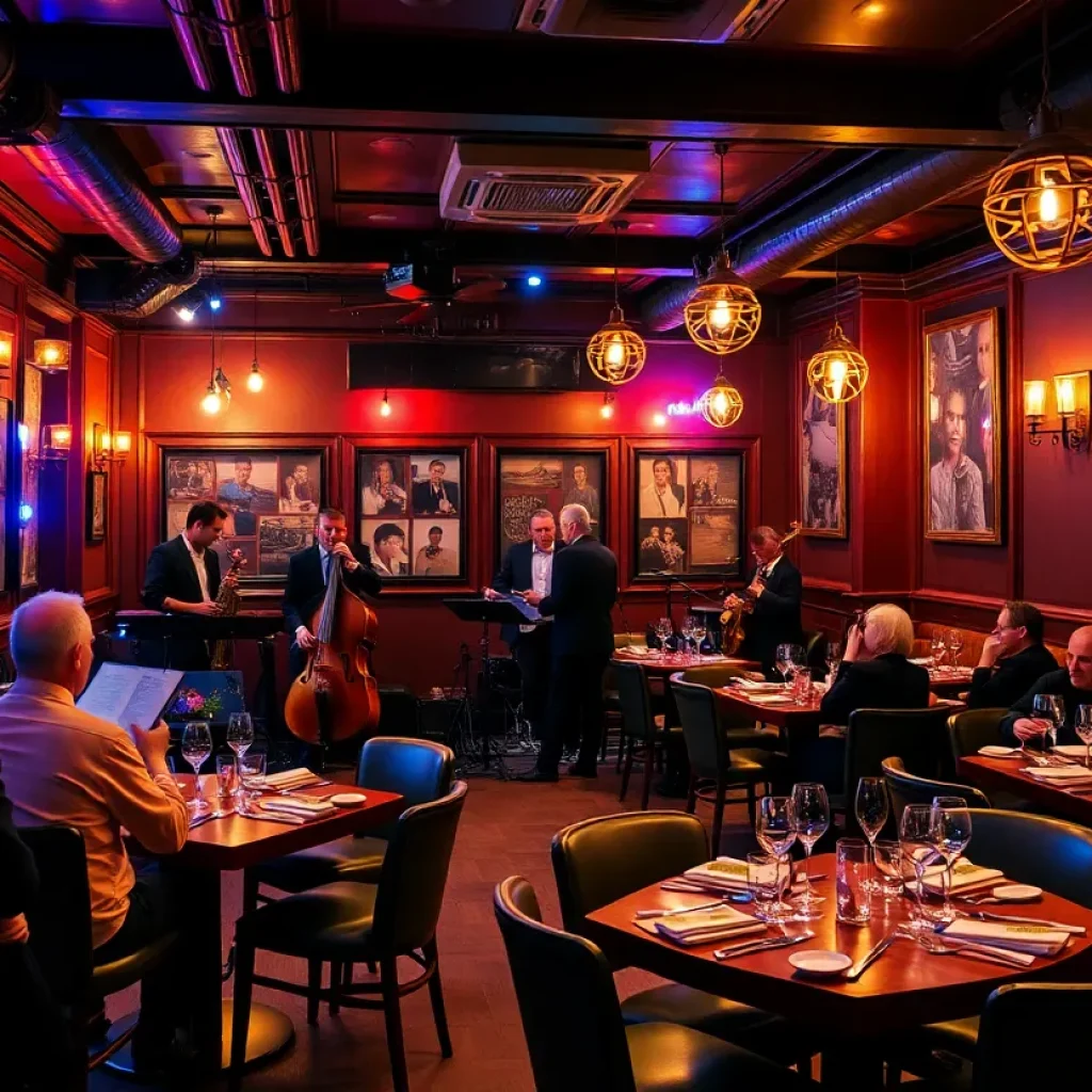 Interior view of the Blue Note Jazz Club with live performance