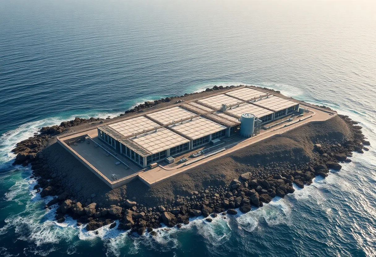 Desalination plant under construction in California