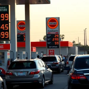 High gas prices at a California gas station