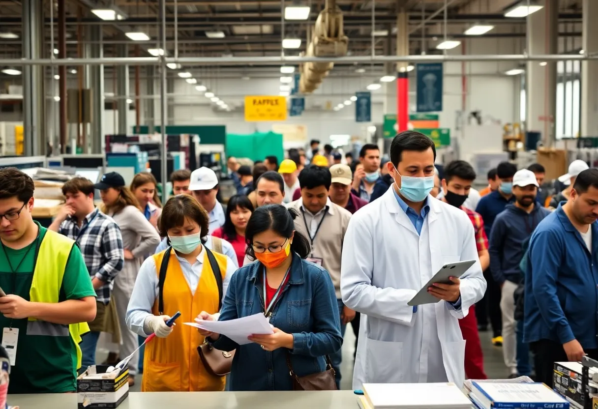 Overview of California job market with various sectors represented.
