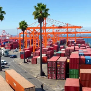 California port affected by trade tariffs