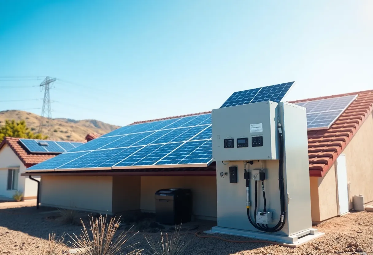 Residential battery energy storage system in California