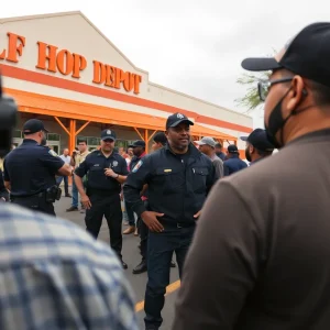 Border Patrol operation causing unrest outside a Home Depot