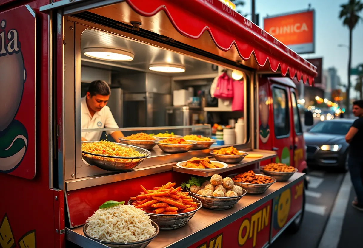 Food truck serving traditional Colima cuisine in Los Angeles