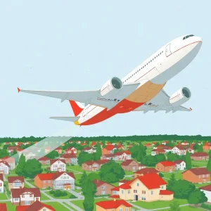 Delta Air Lines airplane releasing fuel over residential areas
