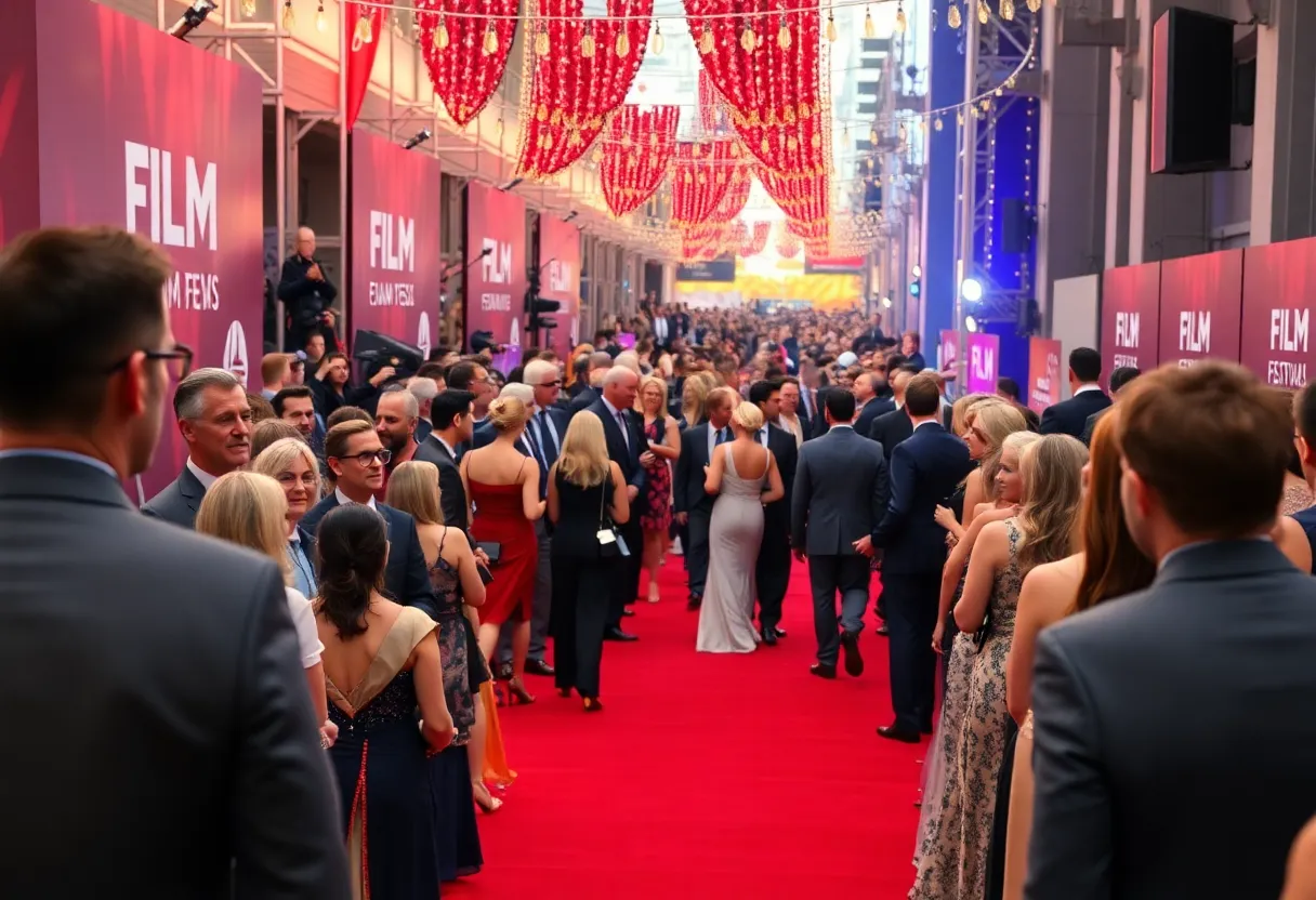 Red carpet event at HollyShorts Film Festival