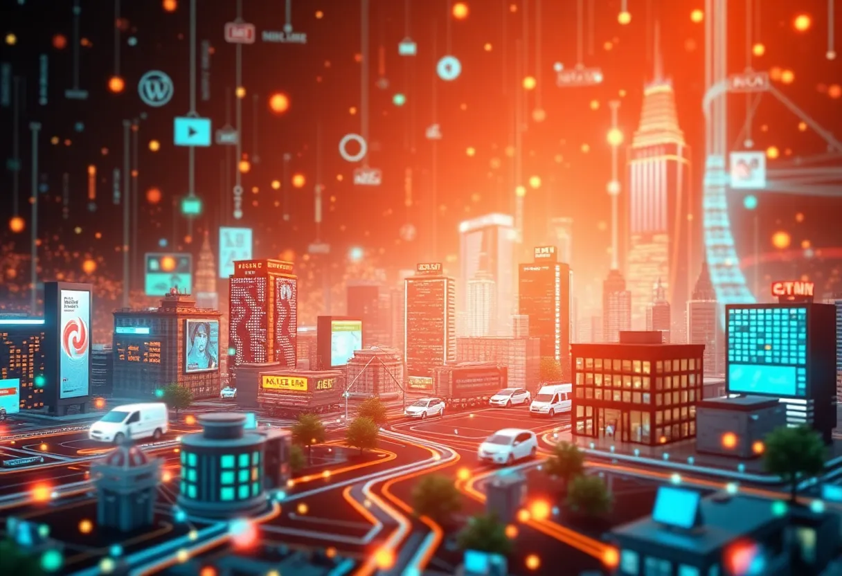 Digital landscape illustrating the consequences of Assembly Bill 566
